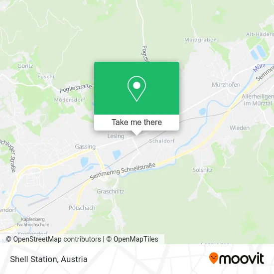 Shell Station map