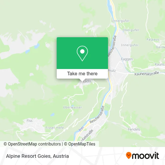 Alpine Resort Goies map