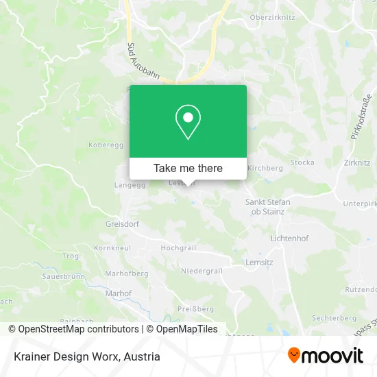 Krainer Design Worx map