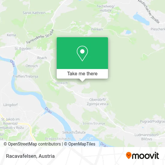 Racavafelsen map