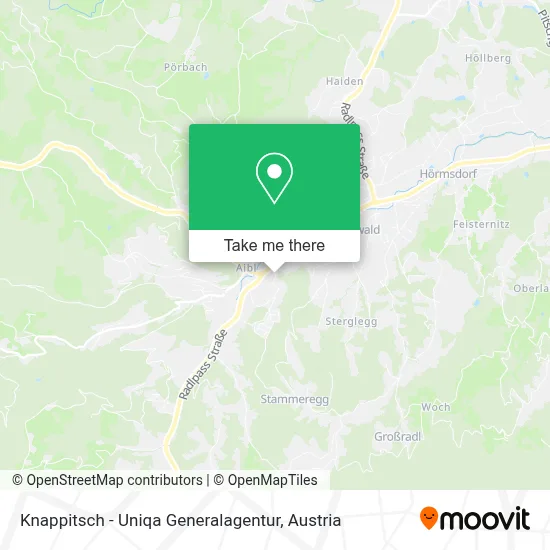 Knappitsch - Uniqa Generalagentur map