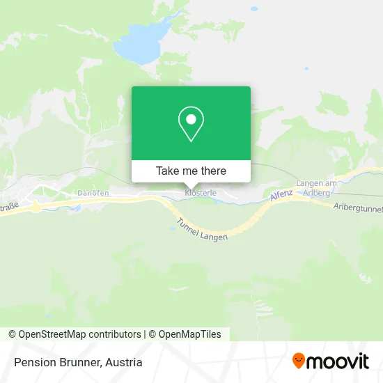 Pension Brunner map