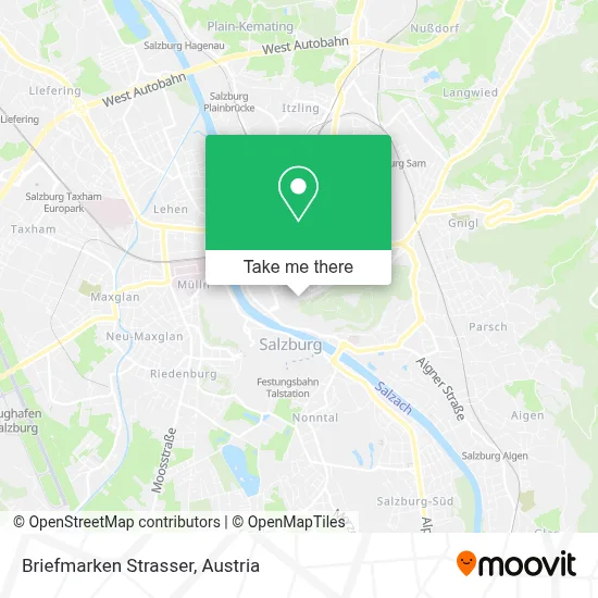 Briefmarken Strasser map