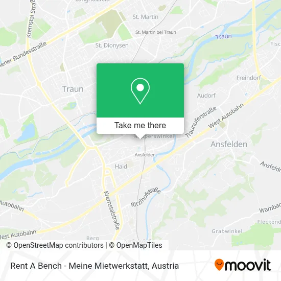 Rent A Bench - Meine Mietwerkstatt map