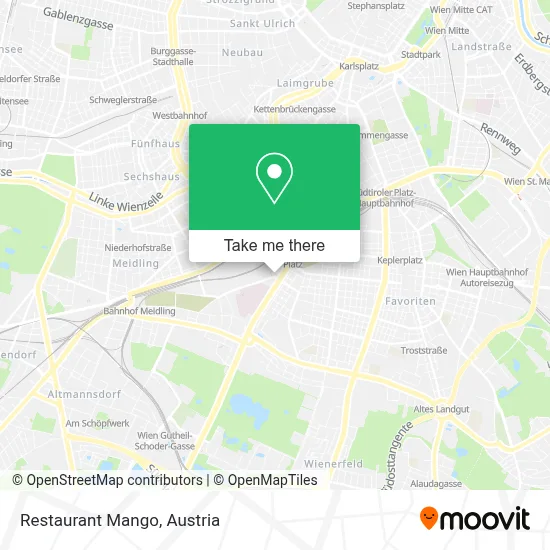 Restaurant Mango map