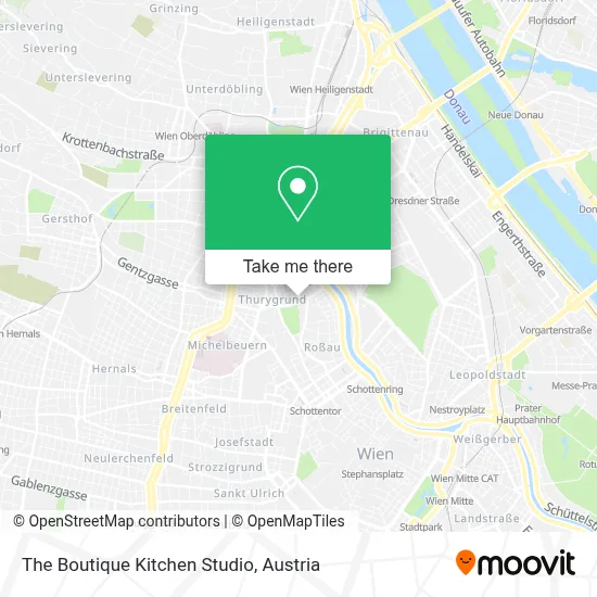 The Boutique Kitchen Studio map