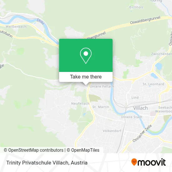Trinity Privatschule Villach map