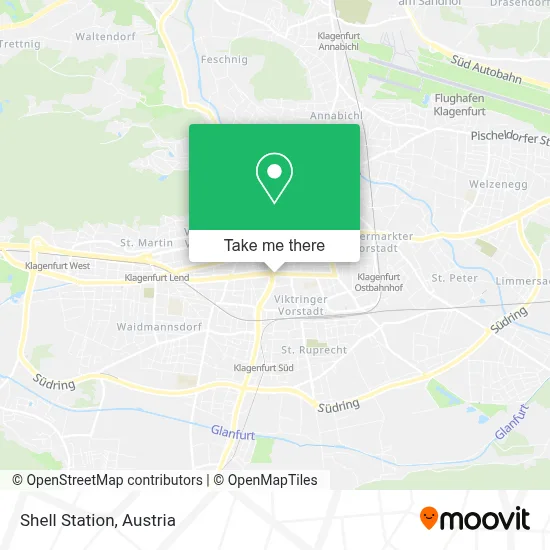 Shell Station map