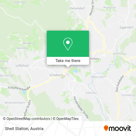 Shell Station map