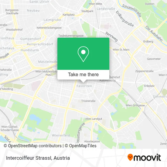 Intercoiffeur Strassl map