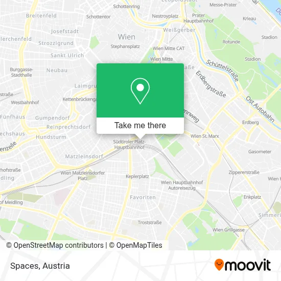 Spaces map