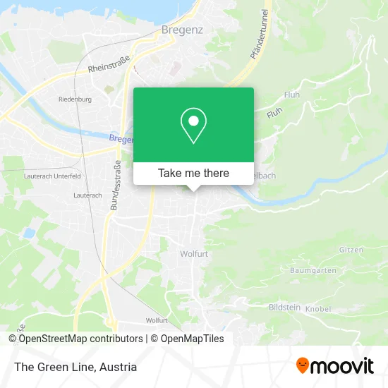 The Green Line map