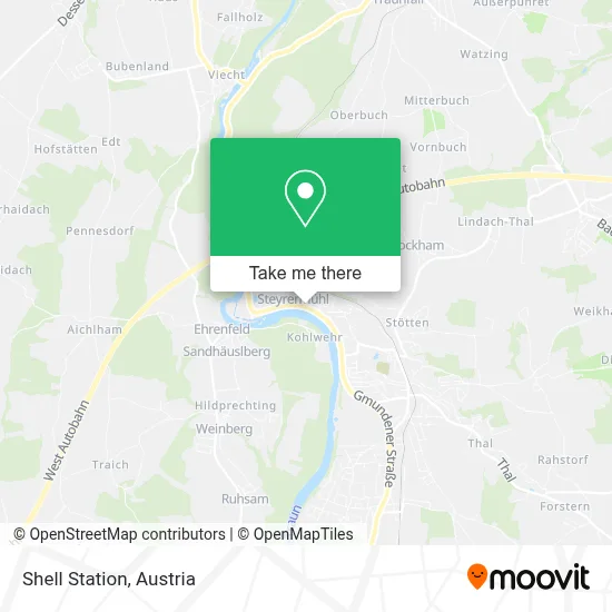 Shell Station map