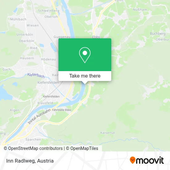 Inn Radlweg map