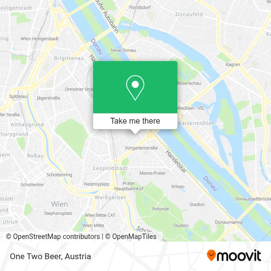 One Two Beer map