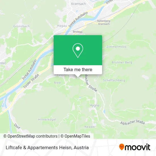 Liftcafe & Appartements Heisn map