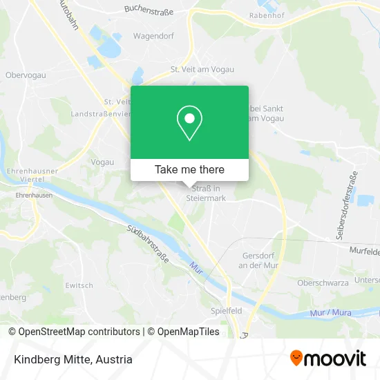 Kindberg Mitte map