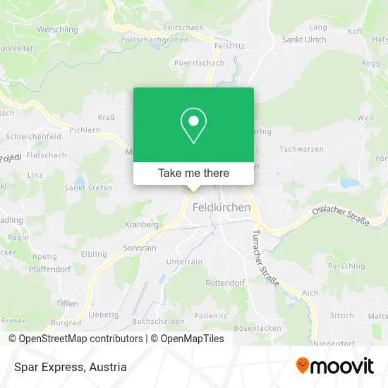 Spar Express map