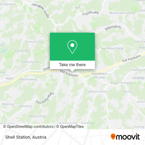 Shell Station map