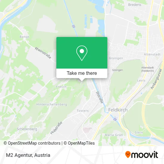 M2 Agentur map