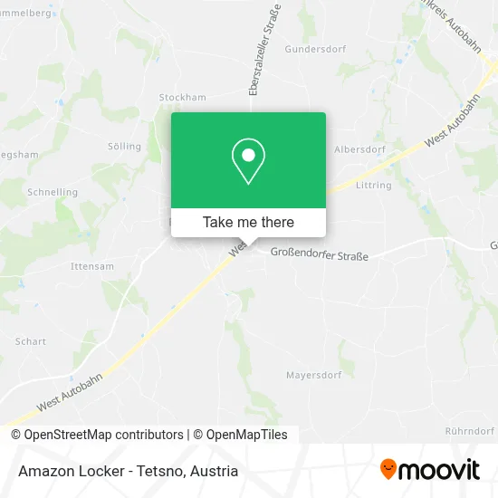 Amazon Locker - Tetsno map