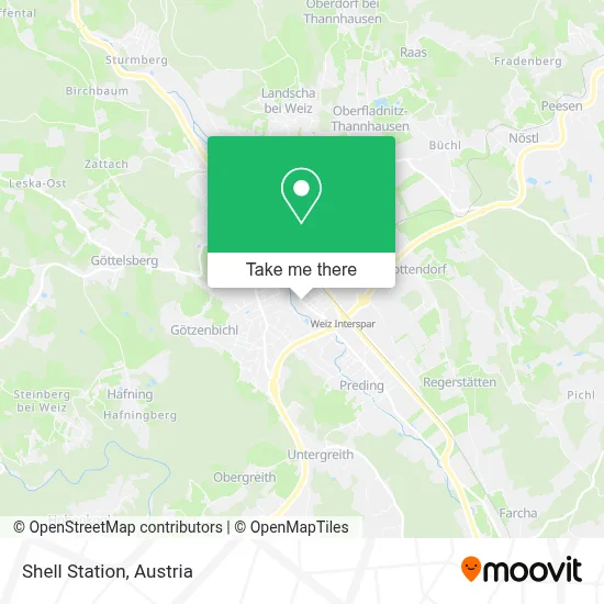 Shell Station map