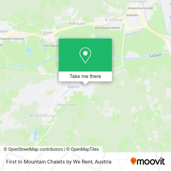 First In Mountain Chalets by We Rent map