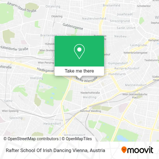 Rafter School Of Irish Dancing Vienna map