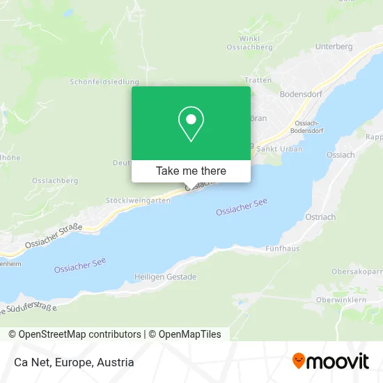 Ca Net, Europe map