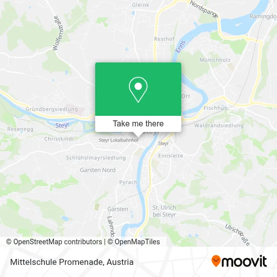 Mittelschule Promenade map