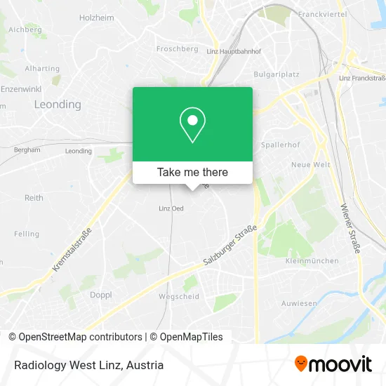 Radiology West Linz map