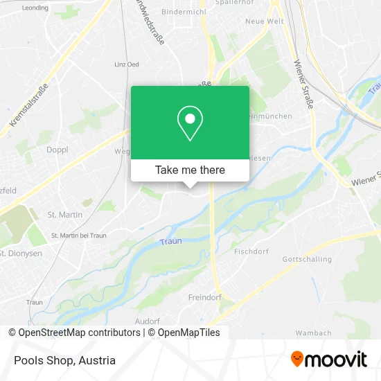 Pools Shop map