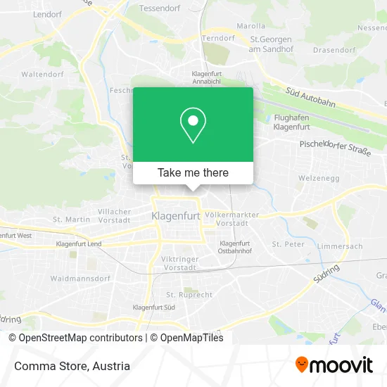 Comma Store map