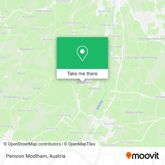 Pension Modlham map
