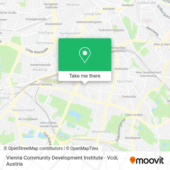 Vienna Community Development Institute - Vcdi map