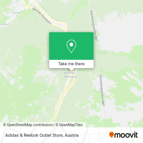Adidas & Reebok Outlet Store map