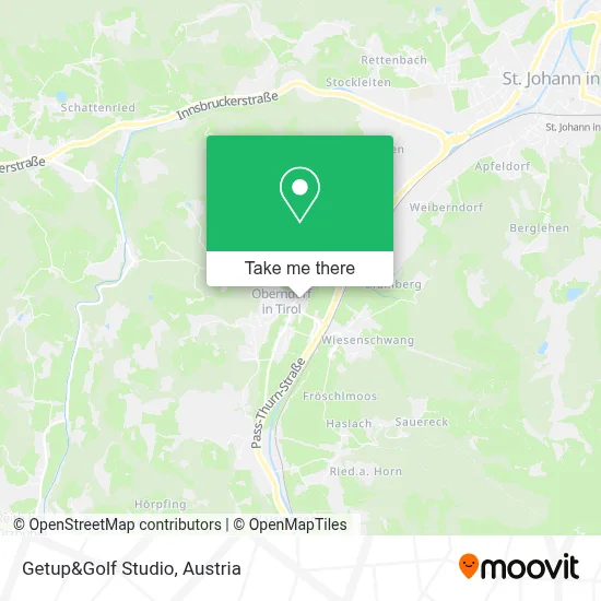 Getup&Golf Studio map