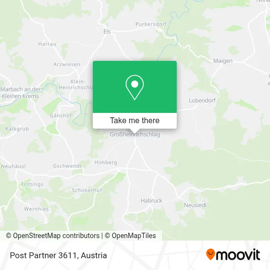 Post Partner 3611 map