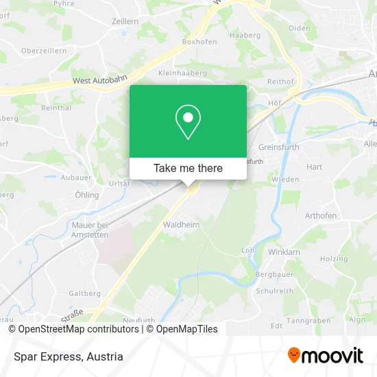 Spar Express map