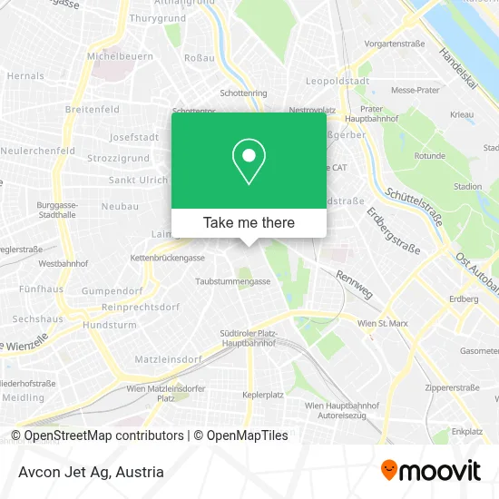 Avcon Jet Ag map