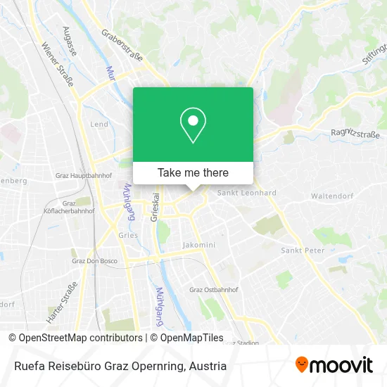 Ruefa Reisebüro Graz Opernring map