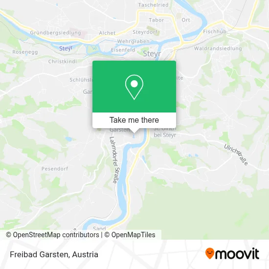 Freibad Garsten map