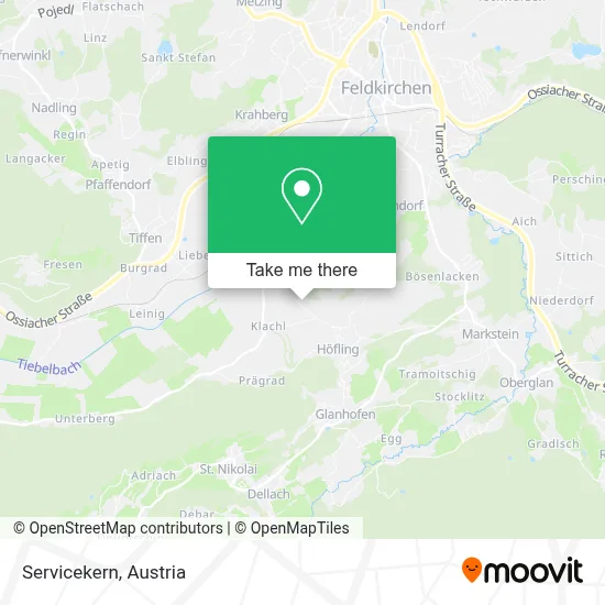 Servicekern map