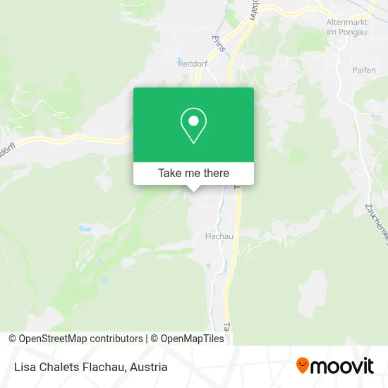 Lisa Chalets Flachau map