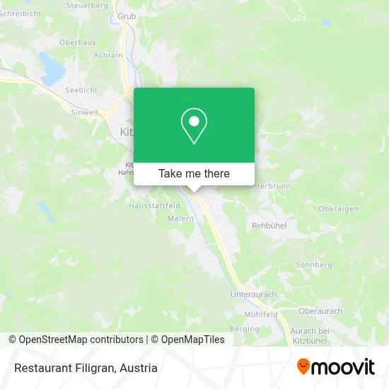 Restaurant Filigran map