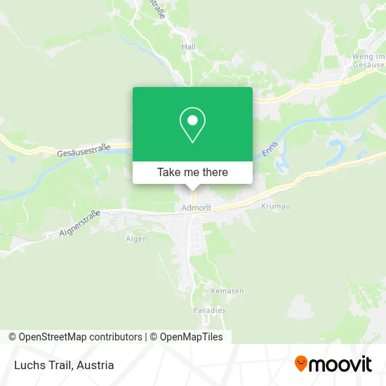 Luchs Trail map