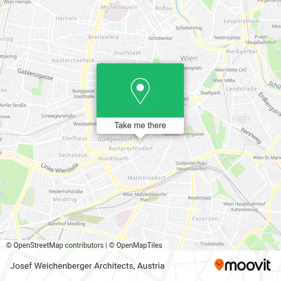 Josef Weichenberger Architects map