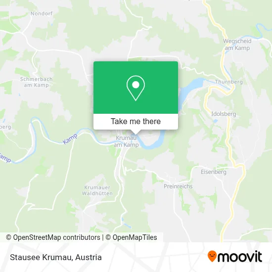 Stausee Krumau map