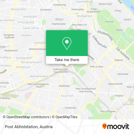 Post Abholstation map