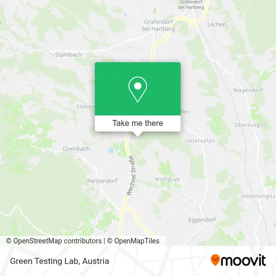 Green Testing Lab map